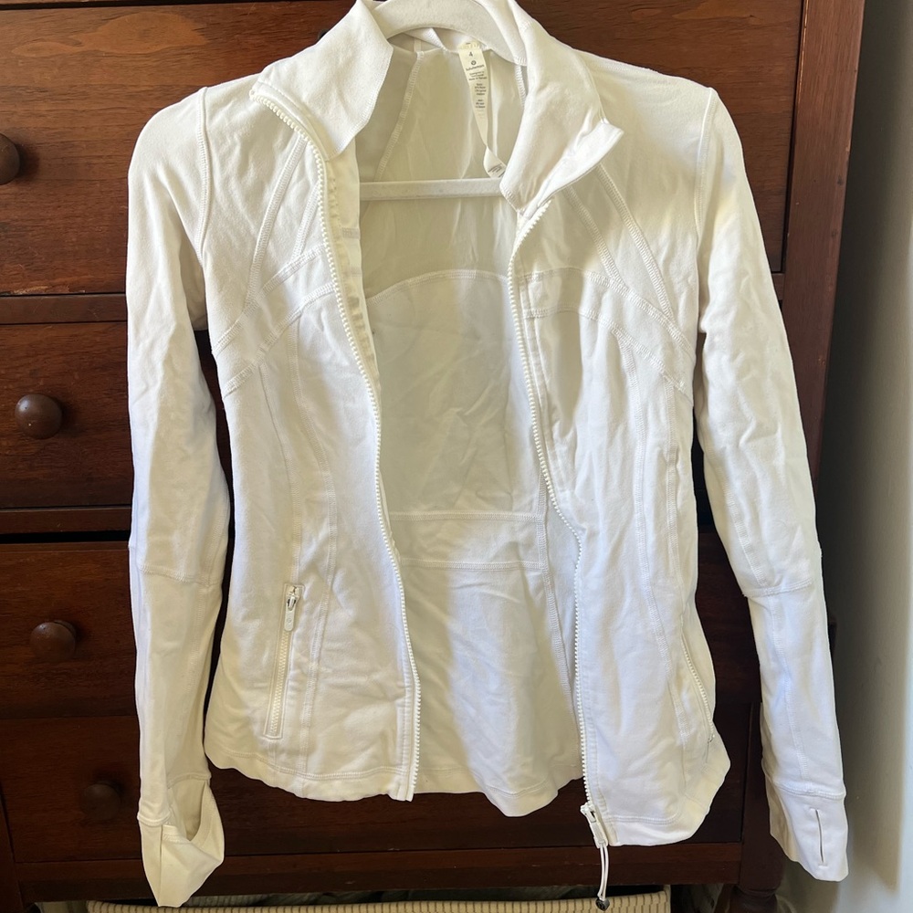 Lululemon White Scuba Jacket